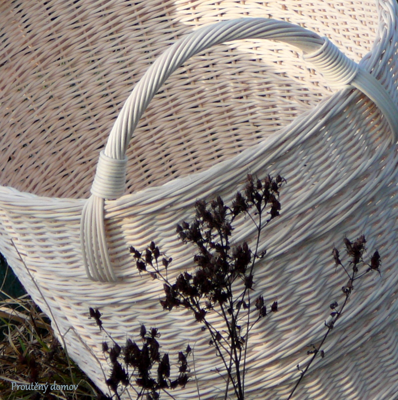 Koš na dřevo s jutou