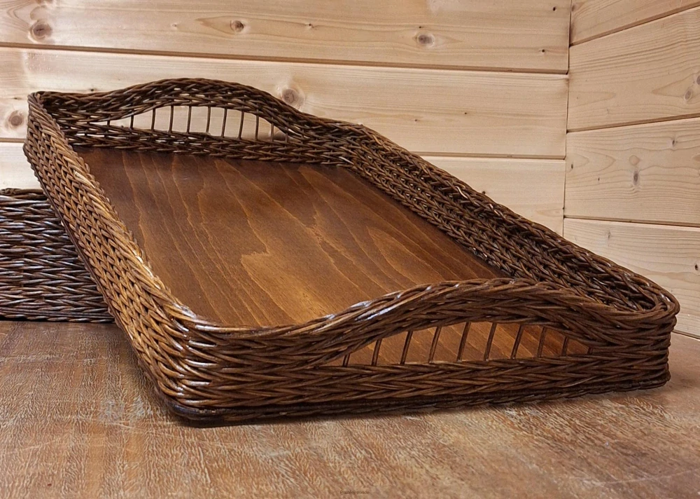 Podnos velký s košíkem